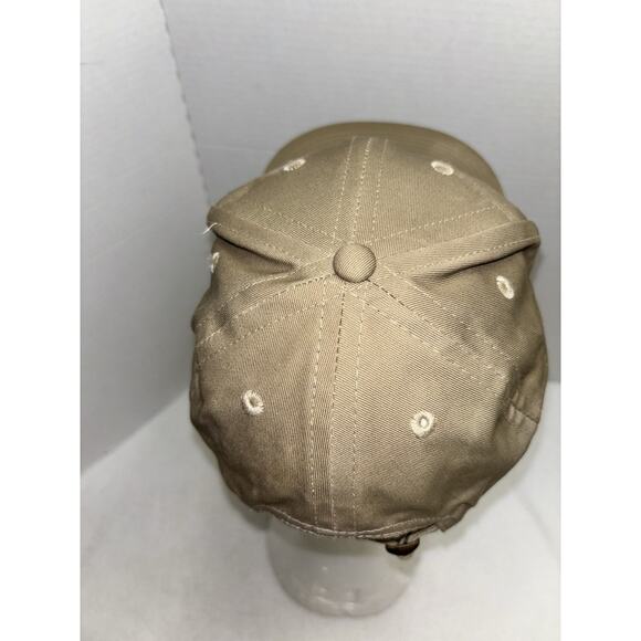 VTG Reagan Library Air Force One Cap Navy Command Caps Tan Adjustable USA Made - Picture 6 of 8